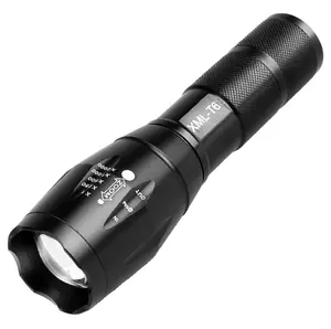 OEM Đèn Pin 18650 pin hoặc AAA ngọn đuốc ánh sáng 800lm không thấm nước Zoomable LED sạc T6 Đèn pin cắm trại Li-ion 60 3.7V