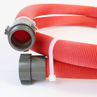 Tuyau d'aspiration en TPU de 1,5 po avec doublure 3M et raccord américain pour l'aspiration et le transfert de liquides/poudres/granulés