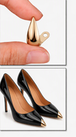Protège-embout brillant en alliage de zinc anti-collision pour chaussures à talons aiguilles – Accessoires de quincaillerie pour chaussures