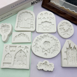 Molde <span class=keywords><strong>de</strong></span> Silicona con Diseño <span class=keywords><strong>de</strong></span> Corona <span class=keywords><strong>de</strong></span> <span class=keywords><strong>Flores</strong></span> <span class=keywords><strong>de</strong></span> Camelia y Rosa, Resistente al Calor, Fácil Desmolde, <span class=keywords><strong>para</strong></span> Chocolate, <span class=keywords><strong>Fondant</strong></span> y Pasteles - Product Image 2