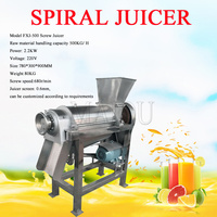 Extracteur de jus automatique professionnel à spirale - Machine à jus de fruits professionnelle - Garantie 1 an - Puissance 2200W pour oranges, citrons, raisins