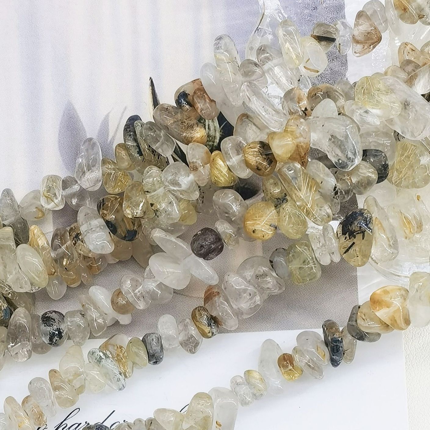 Cristal de cheveux dorés