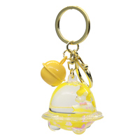 Porte-clés aquatique pour fille, mignon poisson 3D flottant, mini globe d'eau, cadeau promotionnel artisanal
