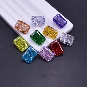 Wu Zhou supplier ice cut cubic zirconia stock fancy vivid cubic zirconia color chart gems for jewelry making