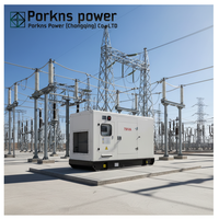 Groupes électrogènes diesel Porkns triphasés silencieux 30 kVA 60 kVA 100 kW 125 kVA 150 kVA 200 kW, Équipement de centrale électrique