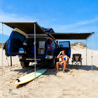 Auvent latéral pour véhicule tout-terrain, moto, voiture, pour camping compact et mobile