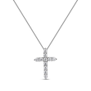 925 Sterling Silver Cross Pendant Necklace Zircon Infinity Design Unisex Fashion Jewelry Gift - Product Image 5