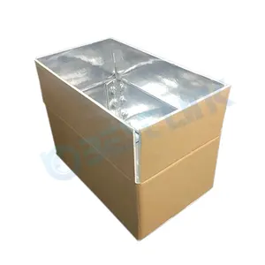 Hard reinforced aluminum foil isothermal transport cardboard boxes cold chain insulated shipping box