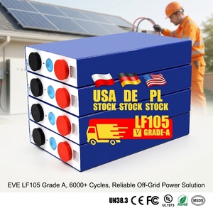 Batteria a Lunga Durata Lf105 3.2V 105Ah Lifepo4, Scelta Ideale per Alimentazione Affidabile in Sistemi Domestici ESS e Impianti Solari - Product Image 1
