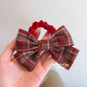 <b>Red</b> Lace <b>Bow</b> Hair Clip 14 Cm Top Clamp For Girls New Year Headdress High Quality - Product Image 3