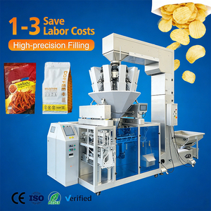 Ensacheuse et scelleuse entièrement automatique <span class=keywords><strong>pour</strong></span> sachets stand-up 100-1500g, avec peseuse combinée 10 têtes <span class=keywords><strong>pour</strong></span> sacs de snacks, chips, <span class=keywords><strong>pop</strong></span>-<span class=keywords><strong>corn</strong></span> - Product Image 1