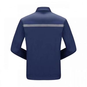 Veste de travail respirante et résistante à l'usure, haute visibilité, réfléchissante, anti-statique, multi-poches, personnalisable avec logo pour le secteur de la construction - Product Image 3