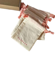 Sac en coton à cordon de serrage, sac en toile écologique pour coloriage, pochette cadeau en gros 20x24 avec logo et code QR, sac en mousseline 24x12 pour sèche-cheveux
