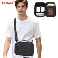 Sac de rangement pour gadgets de voyage personnalisé, grande capacité, organiseur de câbles et d'accessoires électroniques, pochette pour les voyages d'affaires et les activités de plein air
