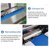 HNOC Machine d'emballage de barres de chocolat pour emballage de produits alimentaires de biscuits à la crème glacée Machine d'emballage horizontale automatique