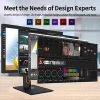LAKU M2721UL Monitor Eksternal 27-inci 4K untuk Laptop dengan Fitur Angkat, Putar, dan Layar LCD