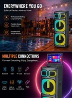 Système de sonorisation DJ professionnel CSN-K3017, double enceinte de 10 pouces, Bluetooth, karaoké, avec mixeur audio, machines de mixage DJ