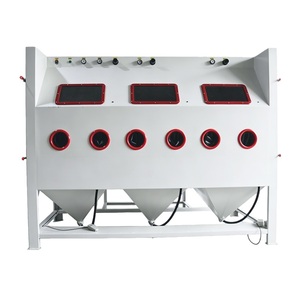 Multi Stations <b>Sandblasting</b> Machine with Long Sand Blasting Chamber - Product Image 1