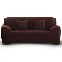 Cor sólida tampa do sofá tampa do sofá elástica anti derrapante com tudo incluído tampa de assento do sofá