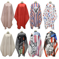 Cape de coupe de cheveux pour adulte, logo personnalisé, imperméable, en nylon, jetable