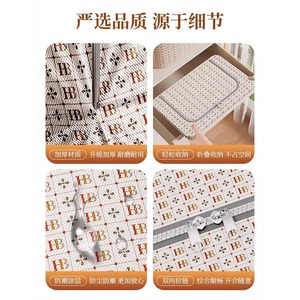 Sac de rangement rond pour vêtements avec fermeture éclair, utilisation en chambre, anti-poussière, anti-humidité, boîte de rangement pour couettes, style minimaliste et luxueux - Product Image 4