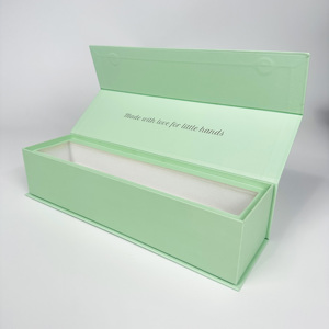 Boîte cadeau magnétique rigide mate personnalisée avec logo, insert en mousse et papier gaufré pour emballage de luxe – Vente en gros - Product Image 4