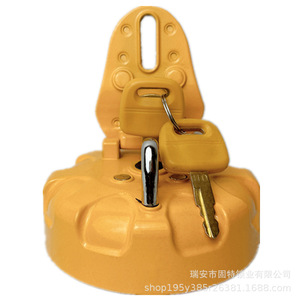 มือจับฝาถังน้ำมัน Kato รุ่น Hd820 สีเหลือง ทำจากอลูมิเนียมอัลลอย สำหรับรถ Caterpillar E305.5  บริการติดตั้งที่เมืองเหวินโจว มณฑลเจ้อเจียง - Product Image 3