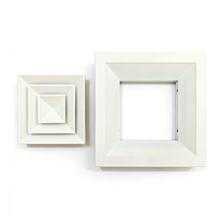 Diffuseur de plafond en aluminium minimaliste moderne à 4 voies pour la maison et les boutiques, installation esthétique