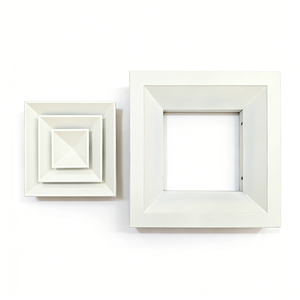 מפזר אוויר מודרני מינימליסטי מאלומיניום, 4 כיווני זרימה, לתקרה, לבית ולבוטיק, התקנה אסתטית - Product Image 4