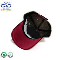 Gorras de Béisbol de 5 Paneles con Logotipo Personalizado, Tejido de Velour Premium, Diseño Colorblock, para Unisex, Estilo Urbano, OEM ODM