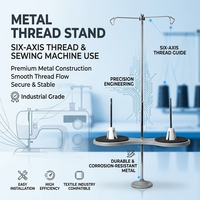 Support de fil pour machine à coudre multi-aiguilles en métal durable de qualité industrielle, robuste pour la production professionnelle en usine textile