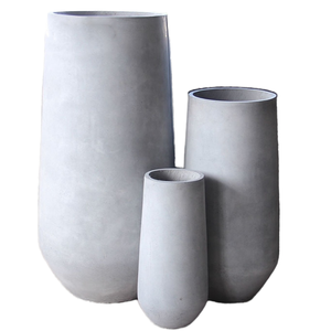 Macetas de hormigón y fibra de vidrio para el hogar y el jardín, maceta de cemento ligera - Product Image 1