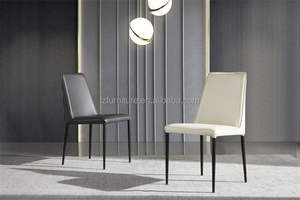 Modern Elegant Luxury French European Design High Quality Leather Adjustable Extendable Dining Chair Durable Home Furniture - Product Image 5