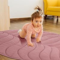 Tapis de jeu pour bébé en forme de feuille de coton, tapis de ramper doux, coussin de canapé, respirant, antibactérien, toutes saisons, tissé 200TC
