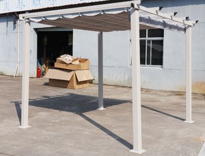 Gazebo à toit rigide Pergola à toit coulissant encadrée personnalisée Pergola d'extérieur - Product Image 6