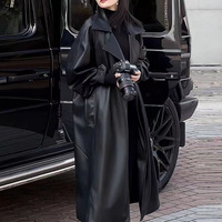 Veste classique noire de qualité supérieure pour femmes, en similicuir PU, manteau personnalisé, vêtements d'extérieur pour l'automne, streetwear