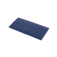 Porte-passeport personnalisé réutilisable en cuir PU avec bouton RFID, imperméable, portable, de luxe, pour cartes d'identité, cartes de visite, portefeuille de voyage