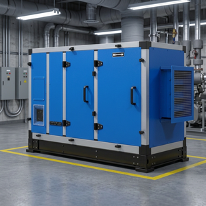 Unité de traitement d'air industrielle (UTA) - Système CVC - Équipement commercial de distribution d'air, de ventilation, de refroidissement et de chauffage - Product Image 1
