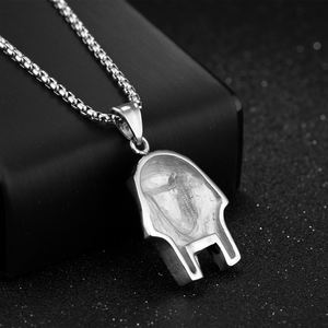 ファッションヴィンテージツタンカーメンネックレスステンレススチールゴールドエジプトファラオペンダントネックレスメンズジュエリー - Product Image 5