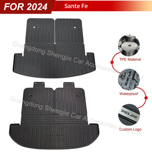 Alfombrilla de <span class=keywords><strong>Maletero</strong></span> Personalizada de Fábrica, Protector de Asientos Traseros con Cobertura Total para <span class=keywords><strong>Hyundai</strong></span> <span class=keywords><strong>Santa</strong></span> <span class=keywords><strong>Fe</strong></span> 2024 - Product Image 4