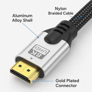 <span class=keywords><strong>Câble</strong></span> de jeu <span class=keywords><strong>HDMI</strong></span> 2.1 48 Gbps 8K60Hz 4K120Hz VRR ALLM ultra haute vitesse pour PS5 Xbox Series X TV Projecteur - Product Image 2