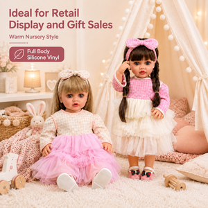 Nouvelle poupée reborn intelligente de 22 pouces, corps entier en silicone vinyle, réaliste, bébé <span class=keywords><strong>fille</strong></span> parlante, poupée reborn de 55 cm - Product Image 2