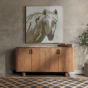 Luxury Wooden <b>Sideboard</b> Buffet <b>Cabinet</b> with Large Storage Space Solid Wood Dining Room Furniture Modern Home Hotel Restaurant - Product Image 5