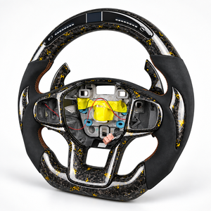 Volante Deportivo de Cuero y Fibra de Carbono de 4 Radios para F150/Fiesta Mk7/Fusion/Accesorios/Focus/Mondeo Mk4 - Product Image 3