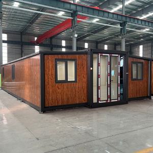 Maison conteneur modulaire préfabriquée en acier, <span class=keywords><strong>mobile</strong></span>, solaire, pliable, extensible, de type cabine, 40 pieds, avec ailes de 40 et 60 pieds - Product Image 6