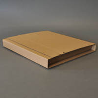 Boîte d'expédition pour livres, magazines, bandes dessinées, en papier kraft avec logo personnalisé, facile à plier
