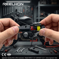 Connecteur étanche 2 broches RH7021Y-1.8-11 282104-1 AMP Superseal 1.5 Prise mâle avec bornes pour faisceau de câblage automobile