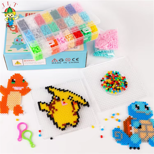 Kit de <span class=keywords><strong>perles</strong></span> à fusible personnalisées pour enfants Boîte de rangement transparente 24 couleurs <span class=keywords><strong>Midi</strong></span> 5mm Kit d'activités artisanales de <span class=keywords><strong>perles</strong></span> à fusible pour princesses Perler - Product Image 3