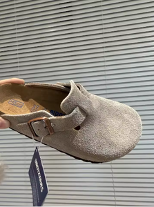 Sabots et mules de créateur en liège, en cuir véritable, de haute qualité, pour femmes et hommes, style <span class=keywords><strong>Birkenstock</strong></span>, pour la plage - Product Image 2