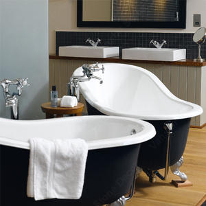 Prix usine taille/couleur/forme personnalisé pierre artificielle de qualité royale surface solide forme ovale petite baignoire européenne - Product Image 5